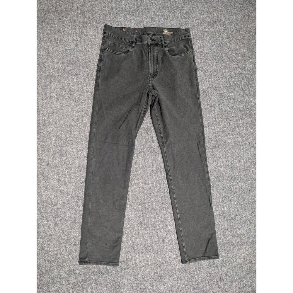 Faherty Pants Mens 31x32 (29x30) Stretch Terry 5 Pocket Onyx Black